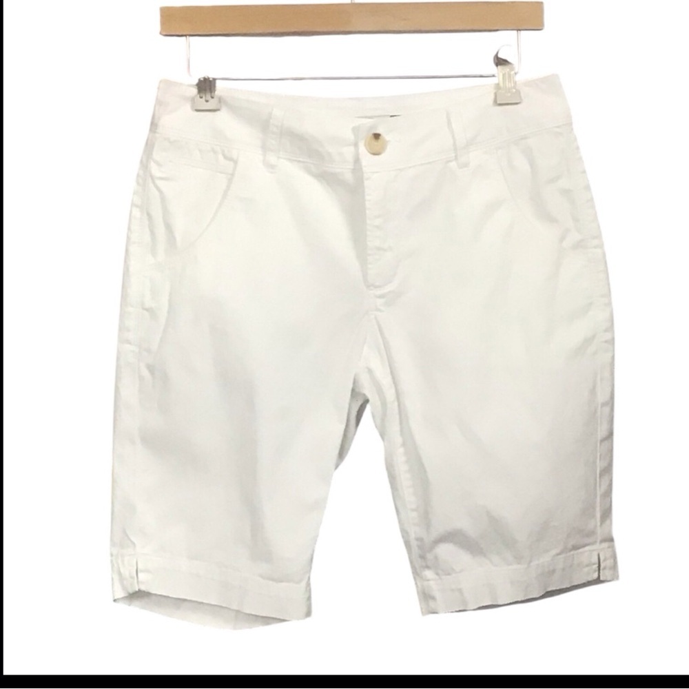 Christopher Blue White Bermuda Shorts Size 6